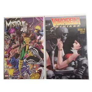 Marvel Mystique #1 Variant Edition And Vampirella Strikes #11 Dynamite NM
